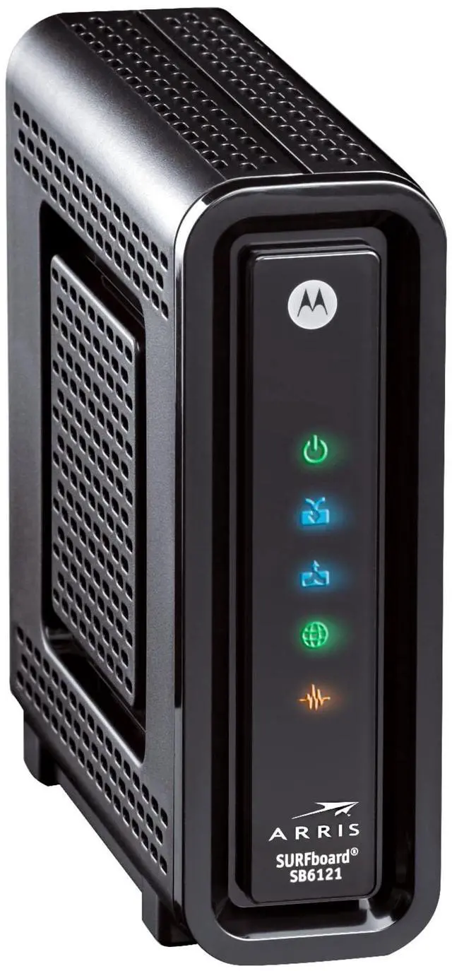 Main image of ARRIS SURFboard SBG6580 DOCSIS 3.0 Cable Modem/ Wi-Fi N300 2.4Ghz + N300 5GHz Dual Band Router - Retail Packaging Black (570763-006-00)