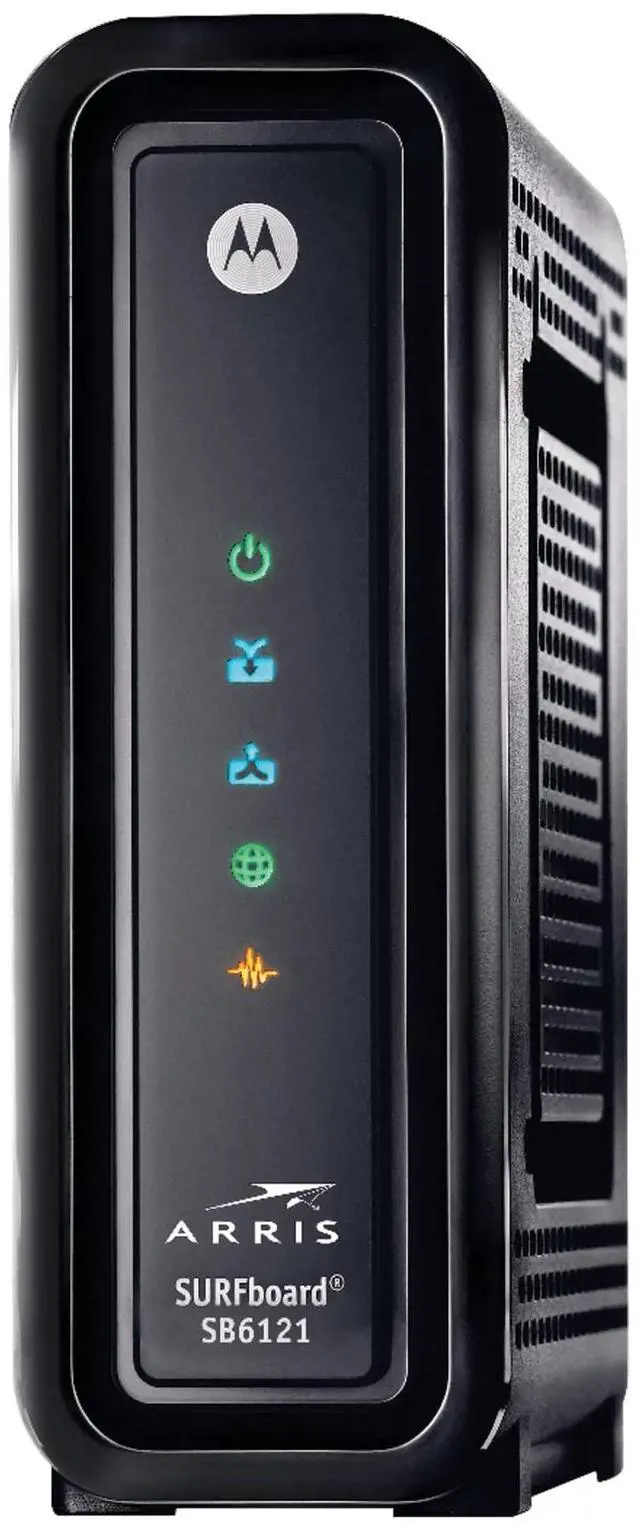 Alt view image 2 of 5 - ARRIS SURFboard SBG6580 DOCSIS 3.0 Cable Modem/ Wi-Fi N300 2.4Ghz + N300 5GHz Dual Band Router - Retail Packaging Black (570763-006-00)