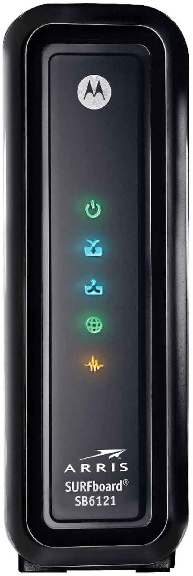 Alt view image 3 of 5 - ARRIS SURFboard SBG6580 DOCSIS 3.0 Cable Modem/ Wi-Fi N300 2.4Ghz + N300 5GHz Dual Band Router - Retail Packaging Black (570763-006-00)