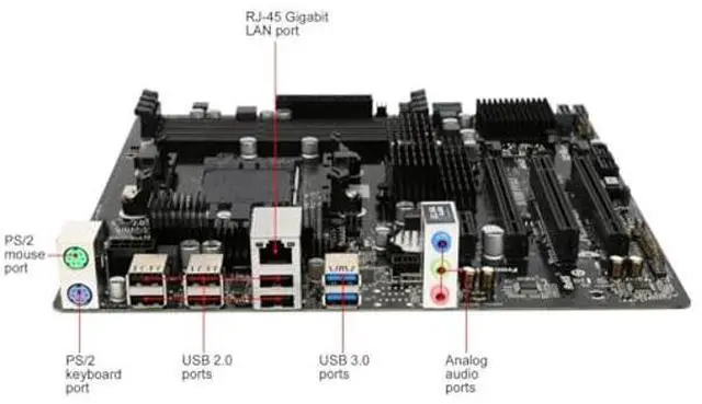 Alt view image 3 of 5 - ASRock Micro ATX DDR3 1066 Motherboards 970M PRO3