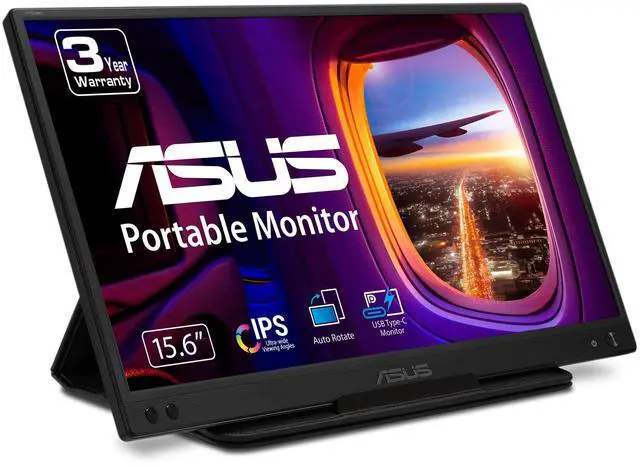 Main image of ASUS ZenScreen 15.6" 1080P Portable USB Monitor (MB166C) - Full HD, IPS, USB Type-C, , Tripod Mountable, Anti-Glare Surface, Protective Sleeve, 3-Year Warranty