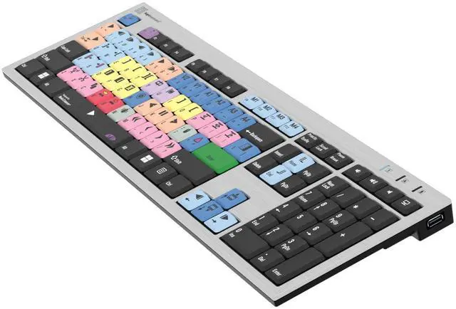 Alt view image 3 of 5 - Logickeyboard 'Slimline' Designed for use with Avid Media Composer on Windows PC * 'Classic' Layout * p/n LKBU-MCOM4-AJPU-US