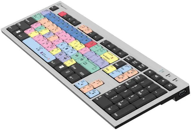 Alt view image 4 of 5 - Logickeyboard 'Slimline' Designed for Editing in Adobe Premiere Pro on Windows PC * p/n LKBU-PPROCC-AJPU-US