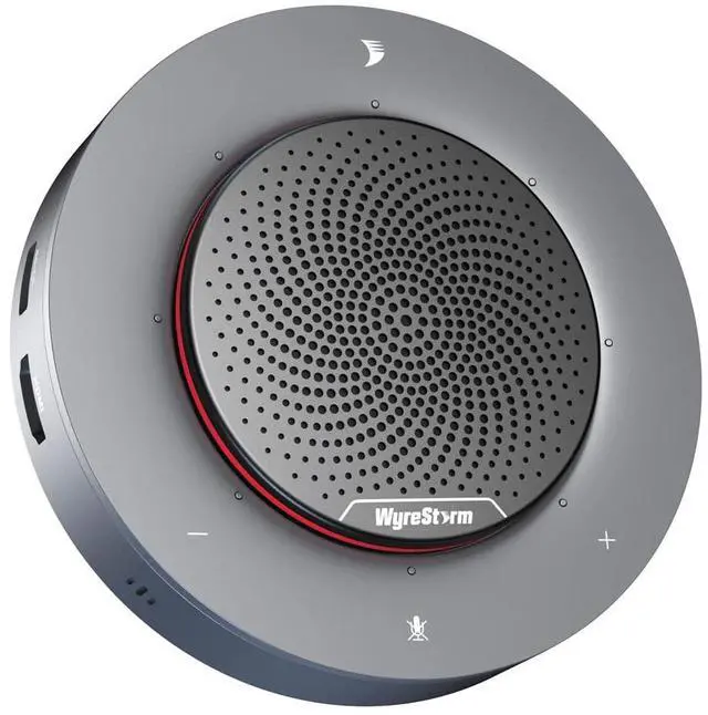 Main image of WYRESTORM Halo 90 Conference Speaker with USB-C Multi-Port Adapter Docking Supply Power to PC, 4 Noise-canceling Mics, Enhanced 360deg Voice Pickup, 4K@60Hz Video Resolution, AGC Voice Balance