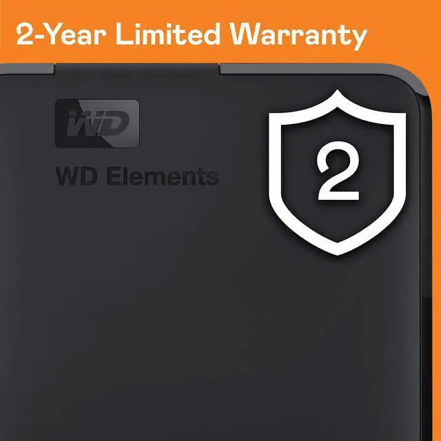 Alt view image 2 of 5 - WD 5TB Elements Portable External Hard Drive for Windows, USB 3.2 Gen 1/USB 3.0 for PC & Mac, Plug and Play Ready - WDBU6Y0050BBK-WESN