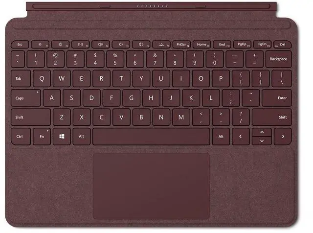 Main image of Microsoft Surface Go Alcantara Signature Type Cover (KCS-00041) Burgundy