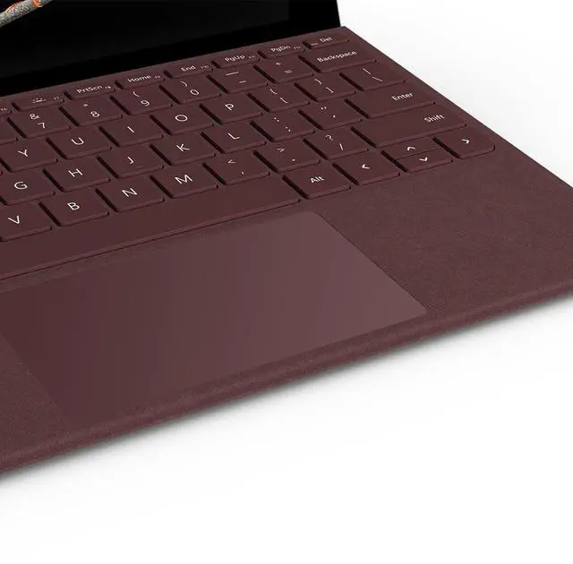 Alt view image 3 of 4 - Microsoft Surface Go Alcantara Signature Type Cover (KCS-00041) Burgundy