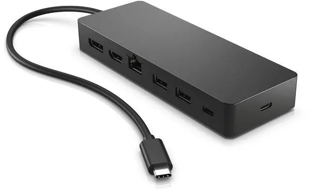 Main image of USB-C Docking Station, 7-in-1 Multiport hub, Dual 4K@30Hz or singl4K@60Hz for Monitor (1 HDMI, 1 Displayport), 2 USB-A, 1-USB-C, 1 RJ45 for Win10/11, MacOS, ChromeOS. PC, Laptop, Notebook