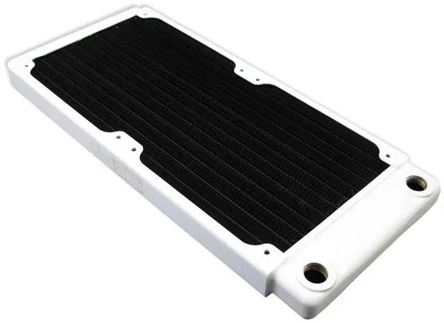 Alt view image 3 of 5 - XSPC TX240 Ultra Thin Radiator, 120mm x 2, Dual Fan, White