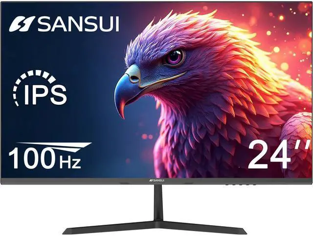 Main image of SANSUI 24 inch Monitor, IPS Display FHD Computer Monitor, 100Hz Monitor VESA Mount with HDMI Inputs for Home Office (HDMI Cable Included)
