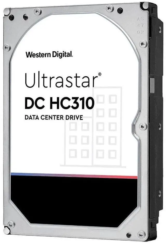 Main image of Western Digital HUS726T4TALA6L4 4TB Ultrastar DC HC310 SATA HDD - 7200 RPM Class, SATA 6 Gb/s, 256MB Cache, 3.5"