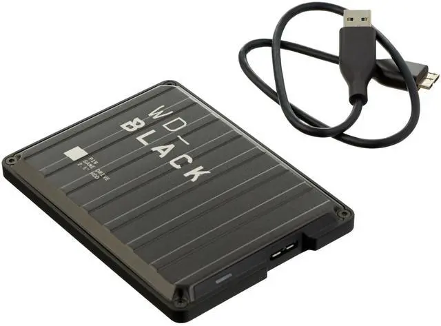 Alt view image 4 of 5 - WD_BLACK 2TB P10 Game Drive, Portable External Hard Drive, Works with PlayStation, Xbox, & PC - WDBA2W0020BBK-WES1