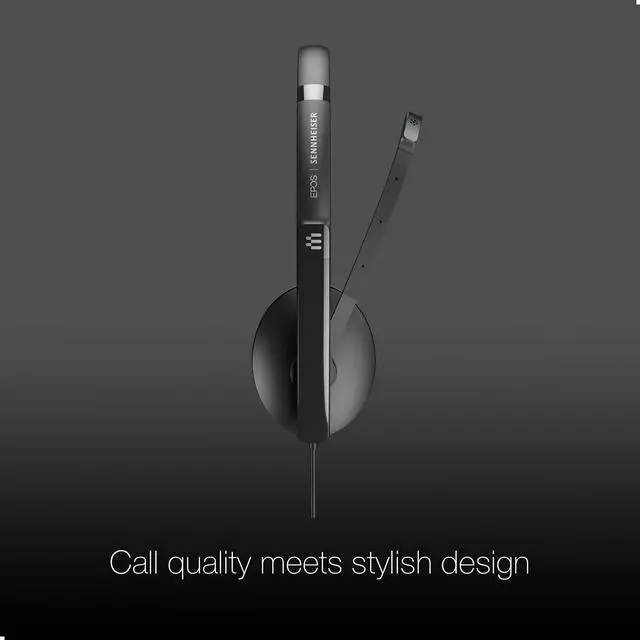 Alt view image 4 of 5 - Global Teck Bundle of EPOS/Sennheiser 165 UC Stereo Headset, USB-C, Connects to Deskphone, PC/Mac, Softphones via USB - Works with Zoom, RingCentral, 8x8, Vonage- Microfiber Included