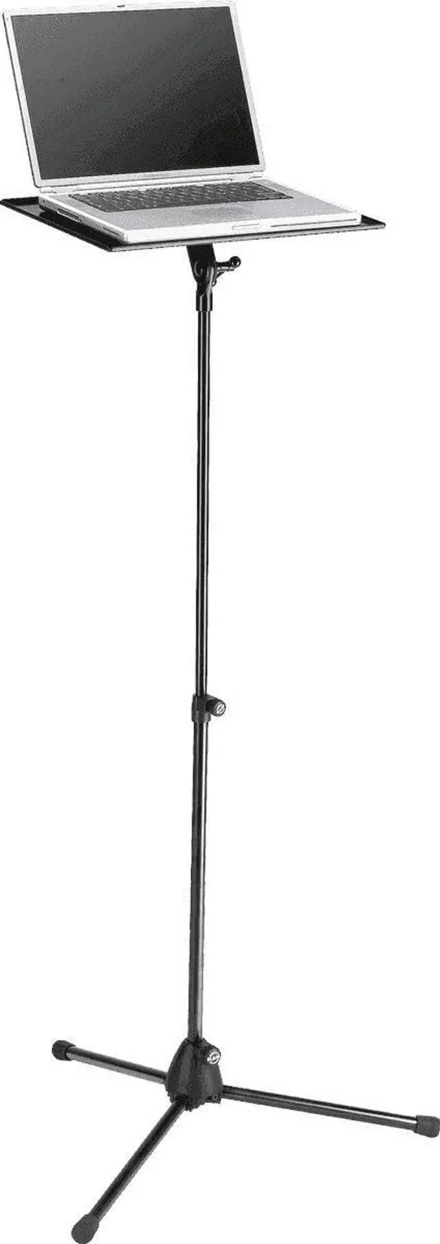 Alt view image 5 of 5 - K&M Konig & Meyer 12155.000.55 Laptop Projector Stand |Stable 3-Legged Tripod Base | Adjustable Height/Tilt | Ergonomic | Folds Compact | Portable | German Made | Black