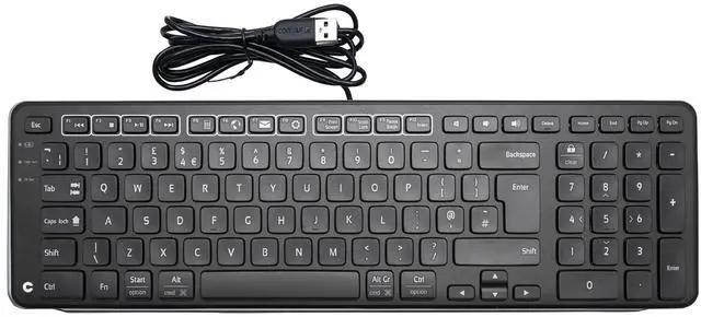 Main image of Contour Design Balance Keyboard - Wired, Ergonomic Design - Compact Size, Adjustable Tilt to Support Wrist Strain, Plug & Play PC/Mac - Black