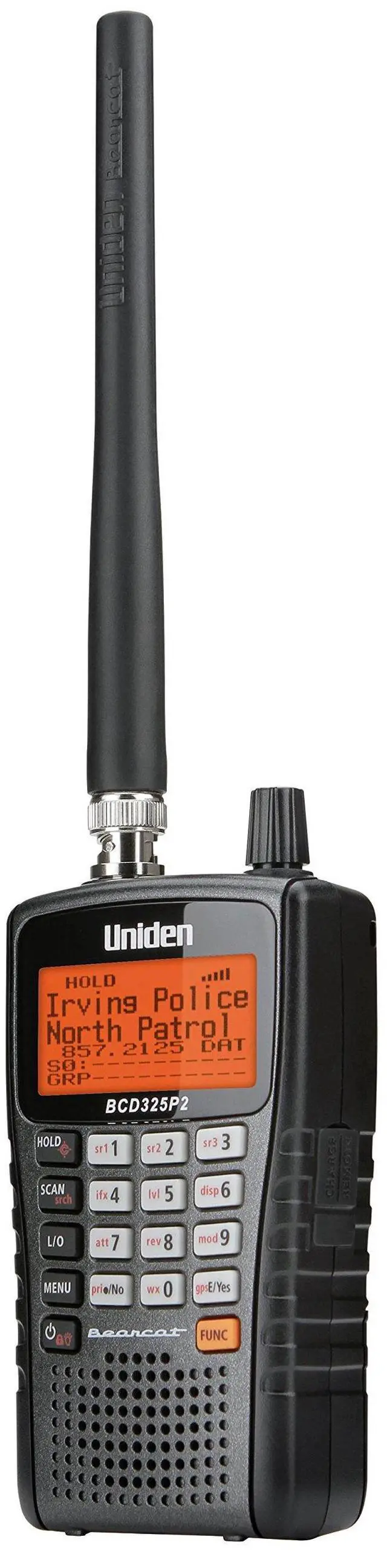 Alt view image 2 of 5 - Uniden BCD325P2 Handheld TrunkTracker V Scanner. 25,000 Dynamically Allocated Channels. Close Call RF Capture Technology. Location-Based Scanning and S.A.M.E. Weather Alert. Compact Size.