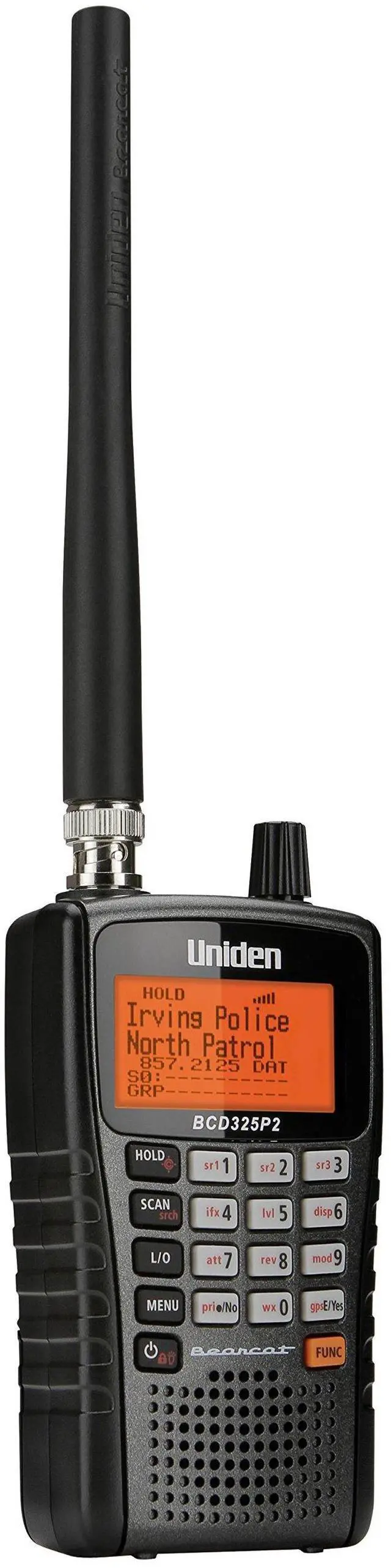 Alt view image 3 of 5 - Uniden BCD325P2 Handheld TrunkTracker V Scanner. 25,000 Dynamically Allocated Channels. Close Call RF Capture Technology. Location-Based Scanning and S.A.M.E. Weather Alert. Compact Size.