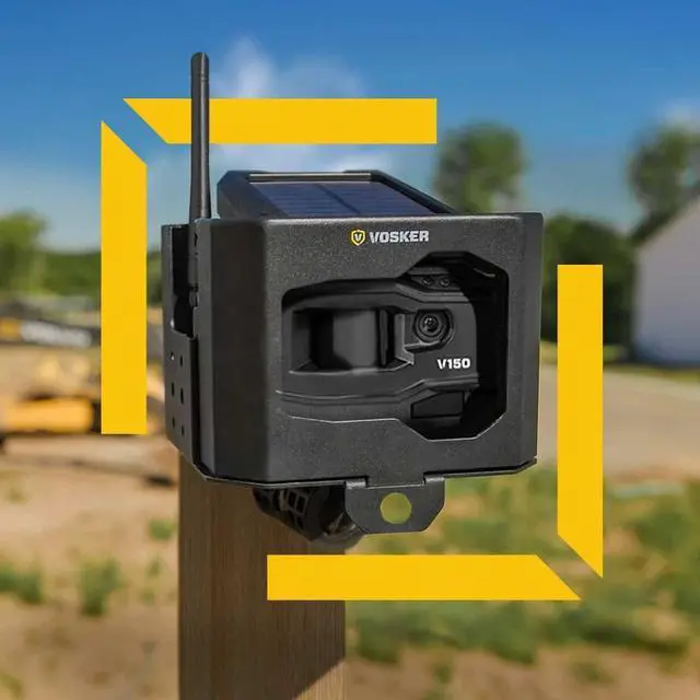 Alt view image 3 of 5 - Vosker V150 Solar-Powered LTE Cellular Home Security Outdoor Camera | Motion Activated Photo Capture Nightvision Wireless Camera | Receive Photos (No Video) on Your Mobile App (V150-Nationwide Pack)