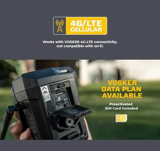 Alt view image 4 of 5 - Vosker V150 Solar-Powered LTE Cellular Home Security Outdoor Camera | Motion Activated Photo Capture Nightvision Wireless Camera | Receive Photos (No Video) on Your Mobile App (V150-Nationwide Pack)