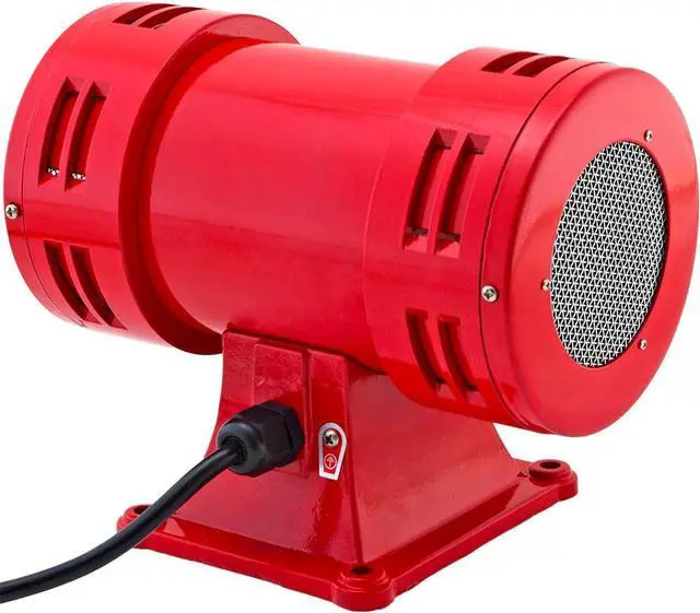 Main image of Vixen Horns Loud Air Raid Siren - Industrial Alarm Heavy Duty Electric Motor 120V, Fire Tornado Siren Horn (Omnidirectional, 116 dB, Range 1600 ft)