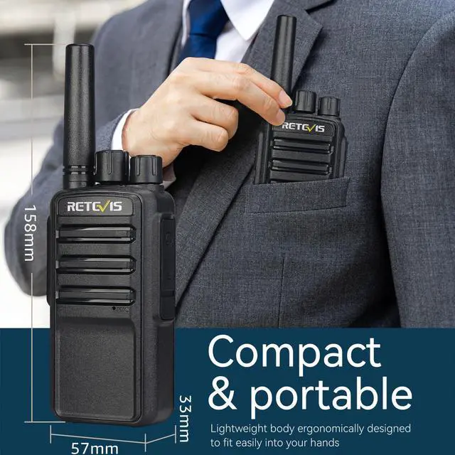 Alt view image 5 of 5 - Retevis NR10 Walkie Talkie Long Range,Noise Canceling Portable FRS Two-Way Radios,with 6 Way Multi Gang Charger,VOX Handsfree,Heavy Duty 2 Way Radio 6 Pack for Daycare Workshop Sawmill Animal Hospital