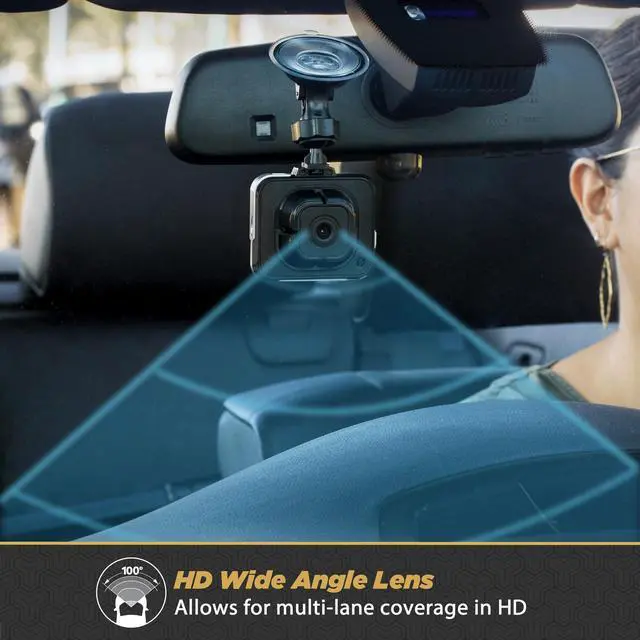 Alt view image 3 of 5 - Scosche DDVRS0916G-SP 1080P Full HD Dash Cam with 2.2" Screen - Dash Camera DVR for Cars - Front View Dashcam Recorder with Enhanced Night Vision - 24/7 Parking Mode Car Security Video Surveillance