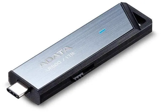 Alt view image 2 of 5 - ADATA Elite UE800 1TB USB Type-C USB 3.2 Gen2 Flash Drive Portable SSD Up to 1000MB/s Read/Write (AELI-UE800-1T-CSG), Compatible with iPhone 15 Pro Series/Android/PlayStation 5
