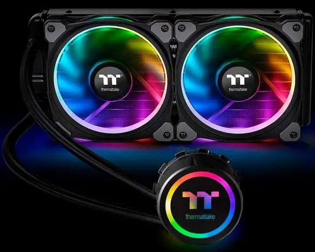 Alt view image 5 of 5 - Thermaltake Floe 280mm, 16.8 Million Color Software Enabled (TT RGB Plus/Alexa/Razer Chroma), AMD (AM5/AM4)/Intel (LGA 2066/1200), AIO CPU Liquid Cooler CL-W167-PL14SW-A For Desktop