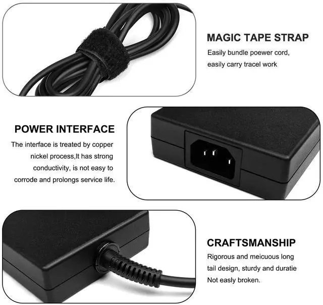 Alt view image 4 of 4 - JUYOON 240W Charger Compatible with Msi Stealth A16 AI+ 17 gs77 17 Studio Creator A16 AI+, Compatible with MSI GE76 GE76 GP77 GP76, Compatible with msi Creator Z16P Z17 Charger A20-240p2a Adp-240eb d