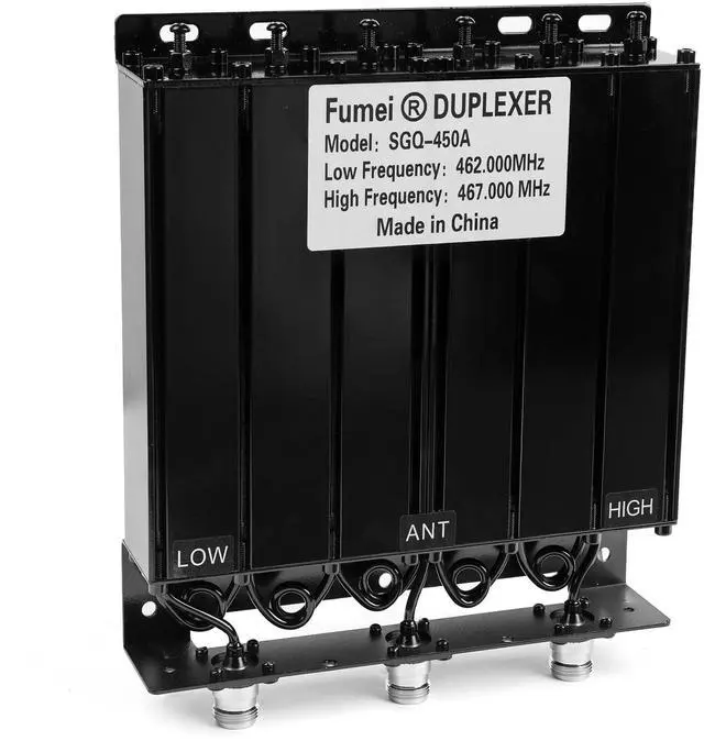 Main image of Fumei UHF 400-470MHz 50W Duplexer for Radio Repeater with Preset Low Frequency 462MHz & High Frequency 467MHz & N Female connectors