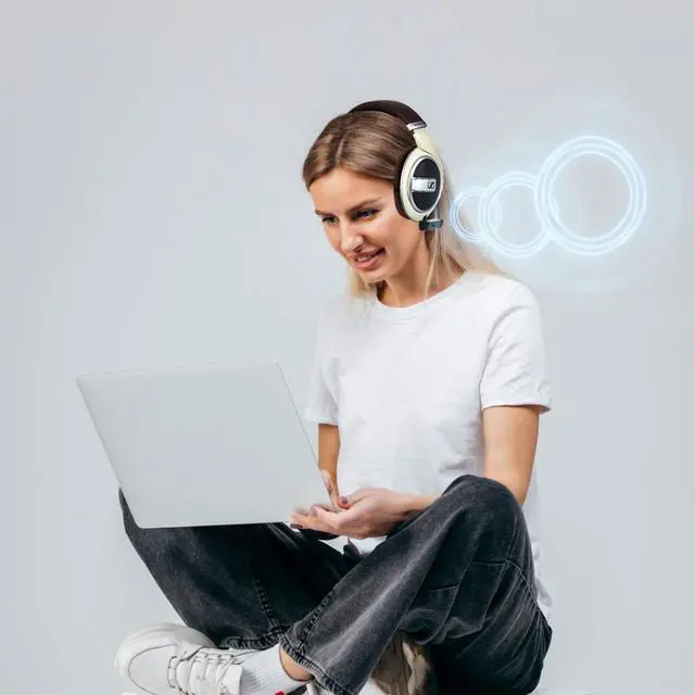 Alt view image 2 of 5 - Airfrex Bluetooth Adapter and Wireless Audio Receiver with Microphone and 2.5mm Jack for Sennheiser HD598 / HD598Cs / HD598SE / HD595 / HD599 / HD559 / HD569 / HD579 / HD518 / HD558 Headphones