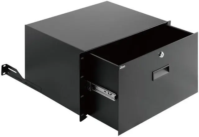 Main image of Tecmojo 6U Rack Drawer,Rack Mount Drawer for 19in Network Equipment/Server/AV Rack or Cabinet Enclosure,Sliding and Lockable Server Rack Drawer - Load-Bearing 44lb (20kg),with Cable Management Holes