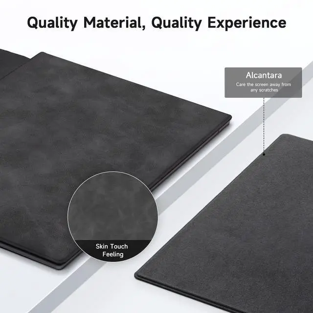 Alt view image 5 of 5 - Ayotu Magnetic Folio Case for Remarkable 2 Paper Tablet 10.3" 2020 Released - Program Templates & Replacement Marker Stylus Pen Tips, Skin Feeling Grey
