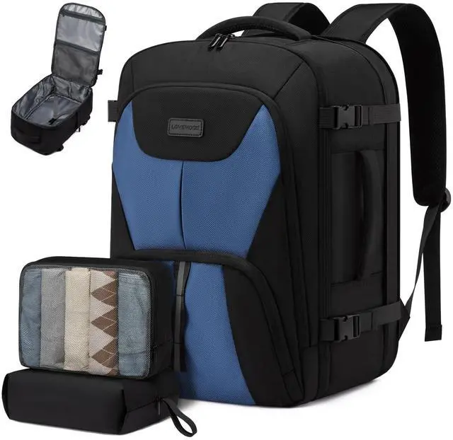 Main image of LOVEVOOK Travel Carry on Backpack for Men Women, Expandable 40L Extra Large Carry on Backpacks for Airplanes with 2 Packing Cubes,TSA Personal Item Travel Bag fits 17" Laptop,Travel Essentials