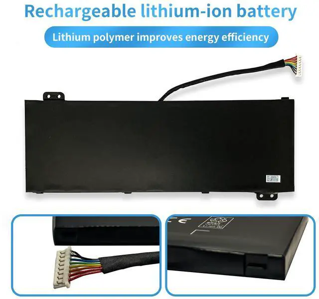 Alt view image 3 of 5 - AP18E7M AP18E8M Laptop Battery Replacement for Acer Nitro 5 AN515-54 AN517-51 Nitro 7 AN715-51 Aspire 7 A715-74G Predator Helios 300 PH315-52 PH317-53 Triton 300 PT315-51 Series(15.4V 58.75Wh)