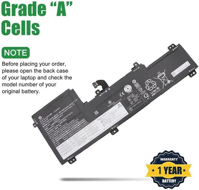 Alt view image 3 of 5 - JIAZIJIA L20M4PE1 Laptop Battery Replacement for Lenovo IdeaPad 5 Pro-16ACH6 Pro-16IHU6 Creator 5-16ACH6 Series SB11B66551 5B11B66552 SB11N52009 5B11N52045 L20L4PE1 SB11B66556 L20C4PE1 15.36V 75Wh