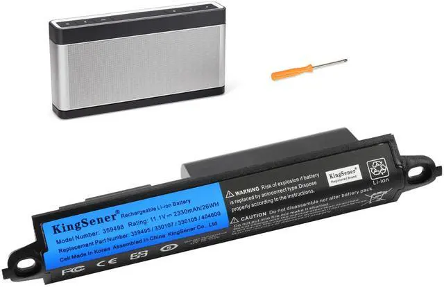 Main image of KingSener 359498 Battery 330107A 359495 330105 330105A for Bose SoundLink III 330107 Bose soundlink Mobile Speaker II 404600-11.1V 2330mAh