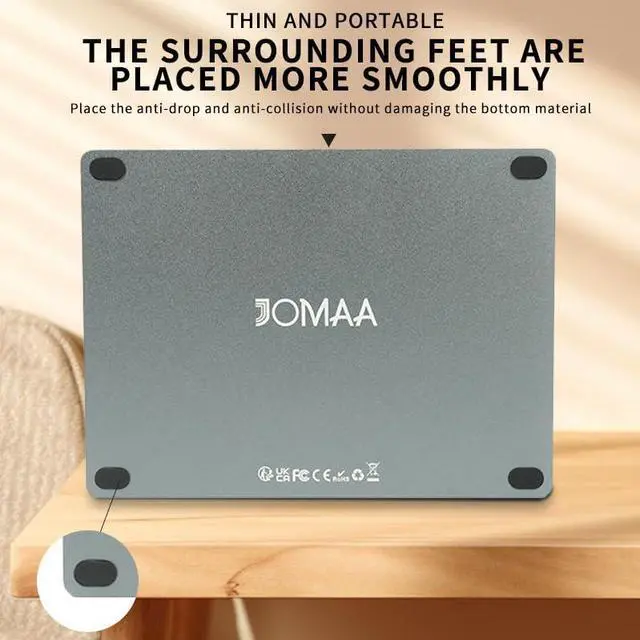 Alt view image 3 of 5 - JOMAA Wired touchpad Supports Multi Gesture Control, Wired Trackpad Mouse with Multi-Touch Navigation for Windows 7/10/11 Laptop Notebook Computer (Black)