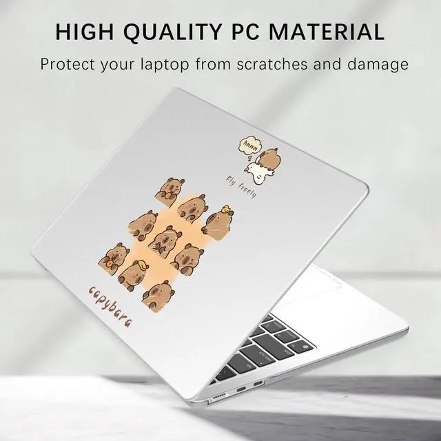 Alt view image 5 of 5 - BlHMCASE Compatible with MacBook Pro 13 inch Case M2 2025, 2024-2016 A2338 M1 A2251 A2289 A2159 A1989 A1708 A1706, Cute Kawaii Capybara Protective Hard Shell Matte Cover for Mac Pro 13