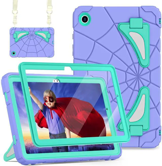 Main image of Auizotl Case for Galaxy Tab A9 Plus Samsung Galaxy Tab A9 Plus 11 inch Case Samsung Tablet with Screen Protector Stand Thickned Cornor Protection Samsung Tab A9+, Purple Green
