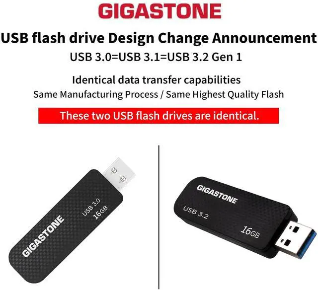 Alt view image 2 of 5 - GIGASTONE 16GB Flash Drive (5 Pack) Z30 USB 3.2 Gen 1, 50MB/s Ultra Fast, Keychain Loop, Carbon Fiber Style, Push-Pull Design, Data Storage, Backup for PC/Mac/TV/Car, USB 2.0/3.0/3.1 Compatible