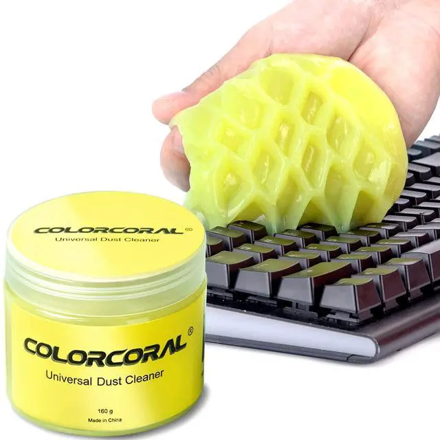 Alt view image 5 of 5 - COLORCORAL Portable Cordless Keyboard Cleaner and Cleaning Gel Universal Dust Cleaner for PC Keyboard