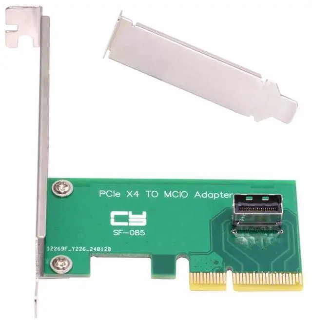 Main image of Cablecc PCI-Express 5.0 4.0 4X to MCIO Mini Cool Edge IO Female Host Adapter for PCIe Nvme U.2 SSD