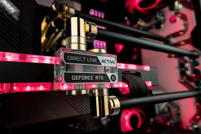 Alt view image 3 of 5 - EKWB EK-Quantum Scalar² Strix/TUF DirectLink Terminal - Plexi