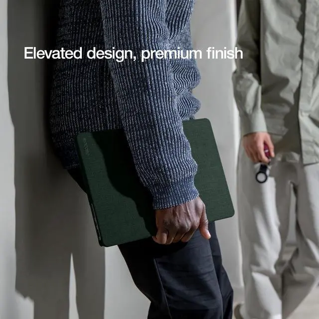 Alt view image 4 of 5 - Incase Textured Hardshell Woolenex - MacBook Pro 15 inch Case - 2019, 2018, 2017, 2016 - MacBook Case, Laptop Cover, Protective Hard Shell, Scratch Resistant, Lightweight (Forest Green)