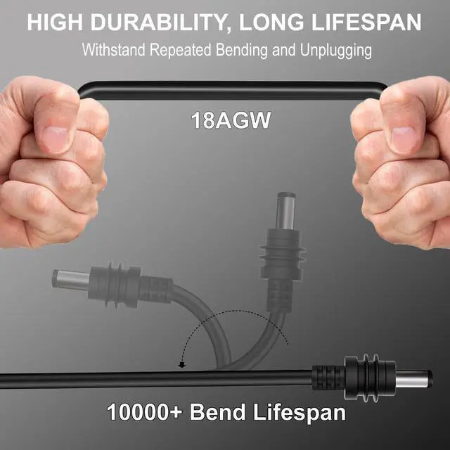 Alt view image 4 of 5 - Starlink Mini USB C to DC Power Cable, 16.4FT/5M Type-C to DC Power Cable for Starlink Mini, PD 20V USB-C Input to DC Male Output Waterproof, Compatible 65W PD 20V Protocol Power Supply/Source (5M)