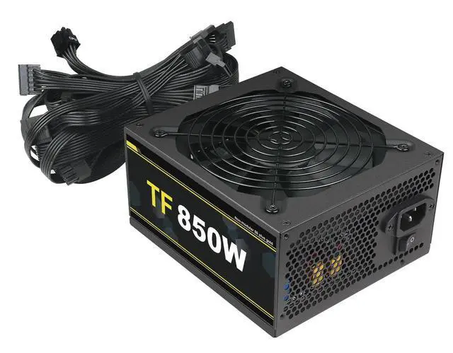 Alt view image 2 of 5 - 850W Power Supply Full Voltage 100-240V Active PFC Gaming PSU Non-Modular 80 Plus Gold Computer Power Supplies for Desktop PC Server