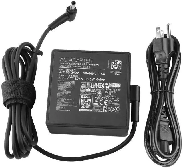 Main image of 90W Charger for Asus Vivobook 14X 15X S 14 S 15 S 16 OLED K3405 K3405VA K3405VF M3504 M3504YA S3504YA K5404 K5404VA K5504 K5504VA K5504VN S 16 Flip TP3604 TP3604VA-DS51T A19-090P2A 4.5/3.0mm