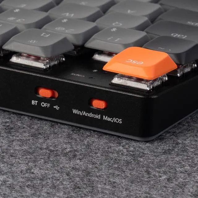 Alt view image 5 of 5 - Keychron K5 QMK Custom Mechanical Keyboard, Ultra-Slim Full Size 104 Keys Wireless Gaming Keyboard, Low-Profile Brown Switch with RGB Backlits for Mac Windows, Version 2