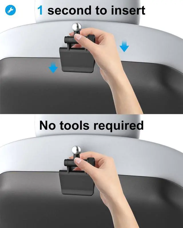 Alt view image 4 of 4 - GDZN Tesla Tablet Mount Holder Model 3 Y, for Headrest Car Mount Tesla Model 3 Y Tablet Mount, [1 Second to Insert] Tesla Back Seat Holder Clip for iPad Pro Air Mini,Galaxy Tabs, Fire, 4-12.9" Devices